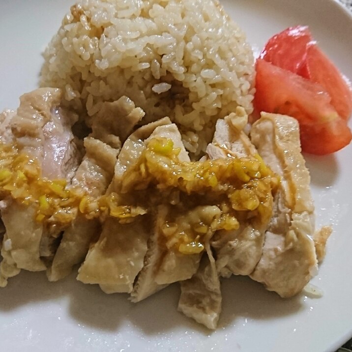 鶏ももご飯(なんちゃってカオマンガイ風)